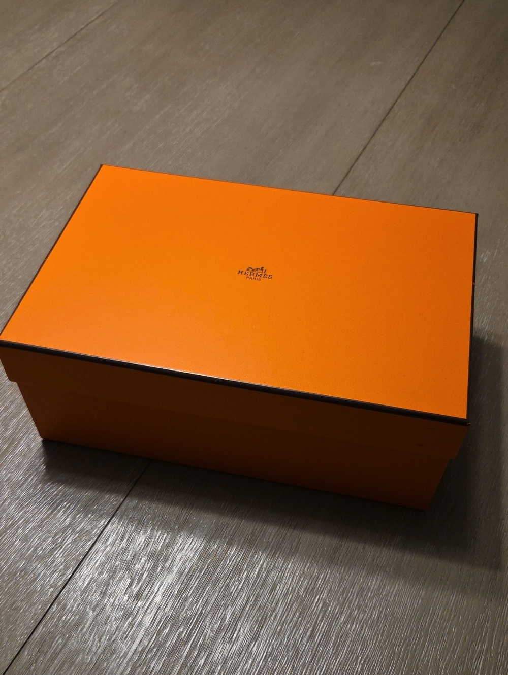 Orange Hermes Shoe Box